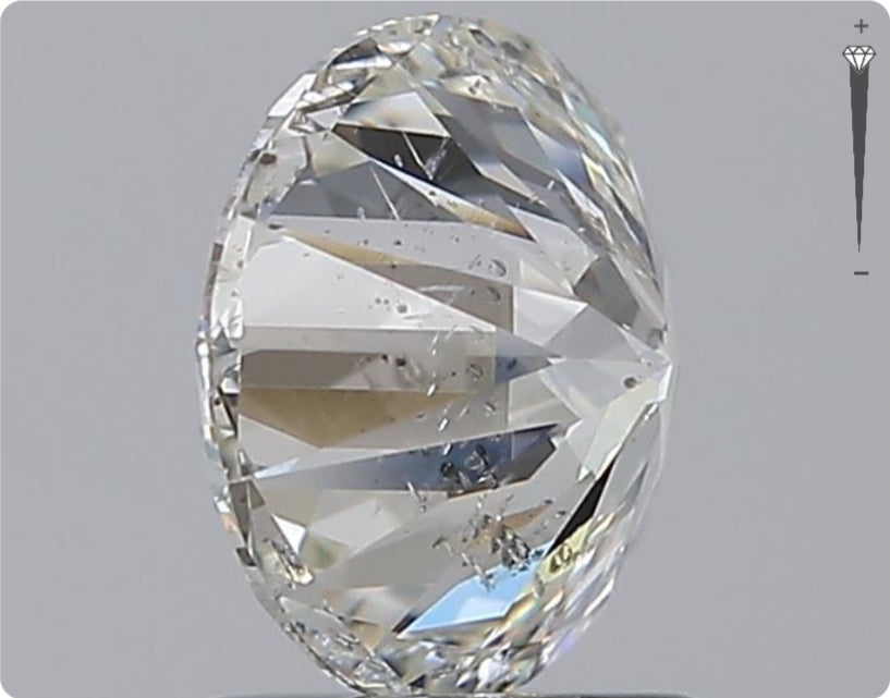 Diamant naturel de 1.51ct GIA | Couleur H | Pureté SI2 | Taille ronde | EX EX EX #D10449
