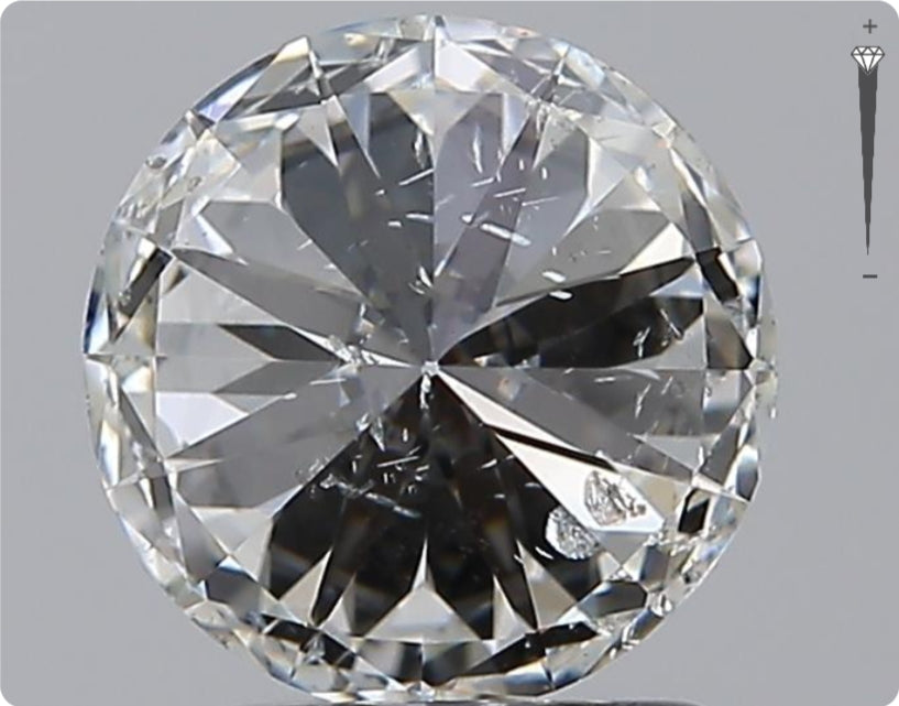 Diamant naturel de 1.51ct GIA | Couleur H | Pureté SI2 | Taille ronde | EX EX EX #D10449