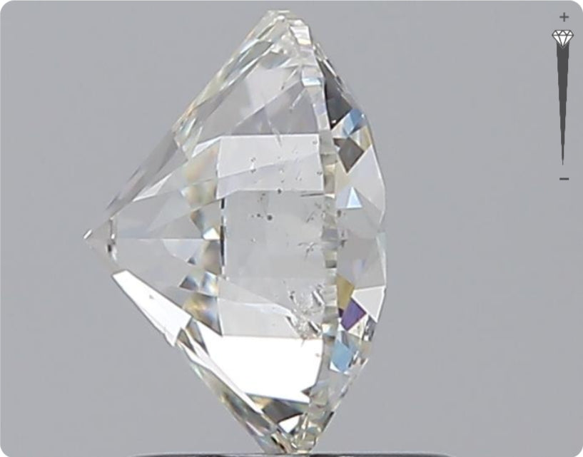 Diamant naturel de 1.51ct GIA | Couleur H | Pureté SI2 | Taille ronde | EX EX EX #D10449