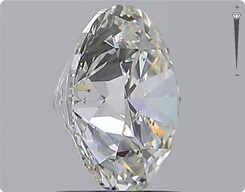 Diamant naturel de 1.51ct GIA | Couleur H | Pureté SI2 | Taille ronde | EX EX EX #D10449