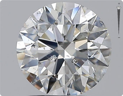 Diamant naturel de 1.51ct GIA | Couleur H | Pureté SI2 | Taille ronde | EX EX EX #D10449