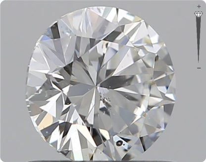Natürlicher 0.71ct GIA Diamant | Farbe H | Reinheit SI2 | Rundschliff | VG EX VG #D10453