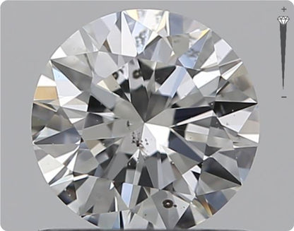 Natürlicher 0.71ct GIA Diamant | Farbe H | Reinheit SI2 | Rundschliff | VG EX VG #D10453