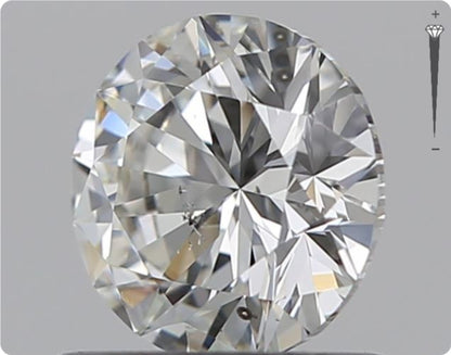 Natürlicher 0.71ct GIA Diamant | Farbe H | Reinheit SI2 | Rundschliff | VG EX VG #D10453