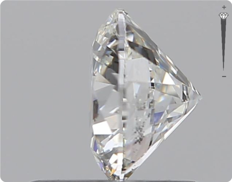 Natürlicher 0.71ct GIA Diamant | Farbe H | Reinheit SI2 | Rundschliff | VG EX VG #D10453