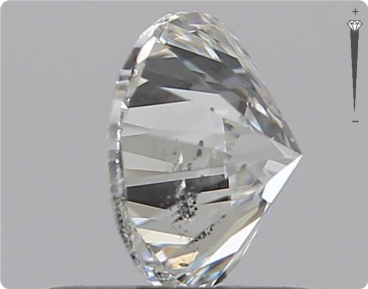 Natürlicher 0.71ct GIA Diamant | Farbe H | Reinheit SI2 | Rundschliff | VG EX VG #D10453