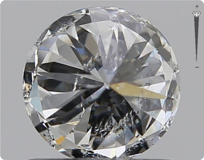 Natürlicher 0.71ct GIA Diamant | Farbe H | Reinheit SI2 | Rundschliff | VG EX VG #D10453