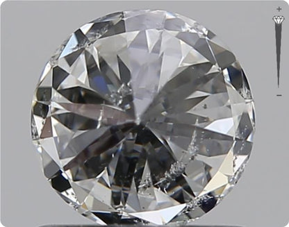 Natürlicher 0.71ct GIA Diamant | Farbe H | Reinheit SI2 | Rundschliff | VG EX VG #D10453