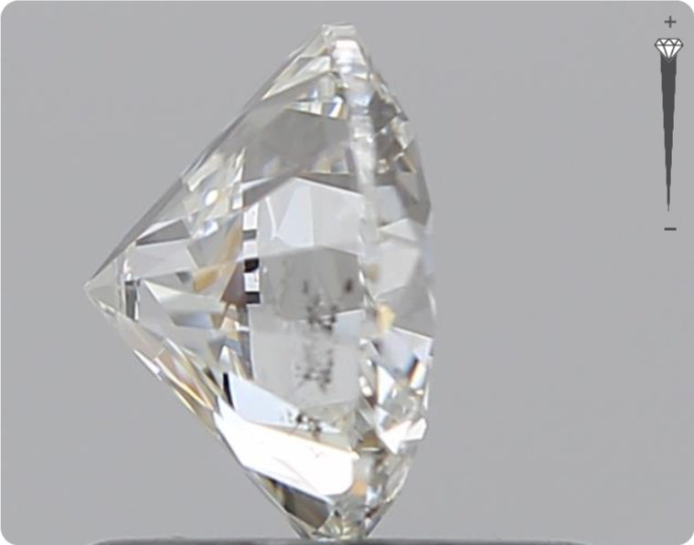 Natürlicher 0.71ct GIA Diamant | Farbe H | Reinheit SI2 | Rundschliff | VG EX VG #D10453