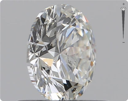 Natürlicher 0.71ct GIA Diamant | Farbe H | Reinheit SI2 | Rundschliff | VG EX VG #D10453