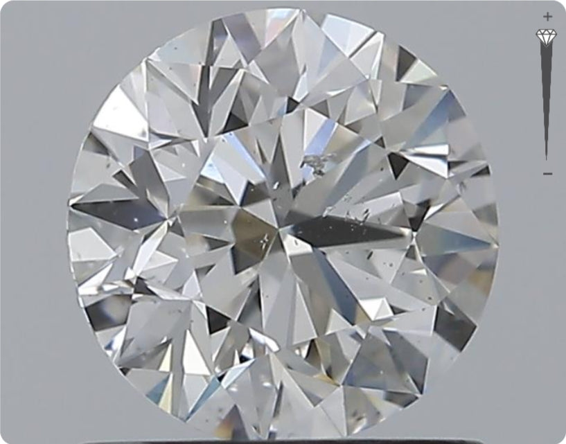 Natürlicher 1.00ct GIA Diamant | Farbe G | Reinheit SI2 | Rundschliff | EX EX EX #D10454