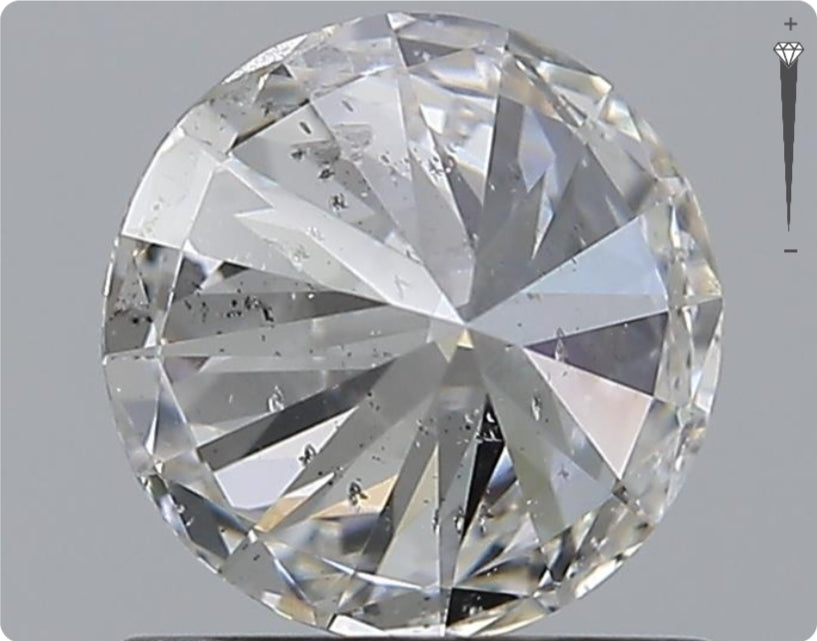 Natürlicher 1.00ct GIA Diamant | Farbe G | Reinheit SI2 | Rundschliff | EX EX EX #D10454