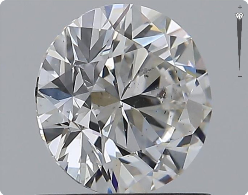 Natürlicher 1.00ct GIA Diamant | Farbe G | Reinheit SI2 | Rundschliff | EX EX EX #D10454