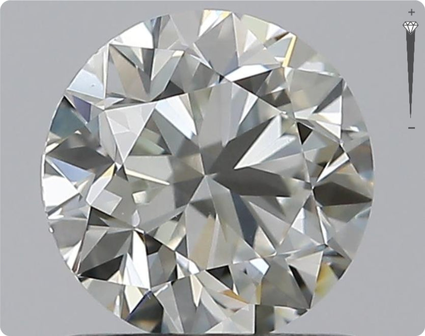 Natürlicher 0.90ct GIA Diamant | Farbe G | Reinheit VS2 | Rundschliff | VG EX VG #D10456