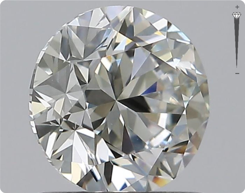 Natürlicher 0.90ct GIA Diamant | Farbe G | Reinheit VS2 | Rundschliff | VG EX VG #D10456