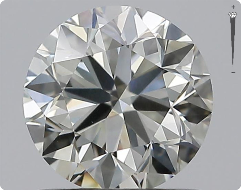 Natürlicher 0.90ct GIA Diamant | Farbe G | Reinheit VS2 | Rundschliff | VG EX VG #D10456