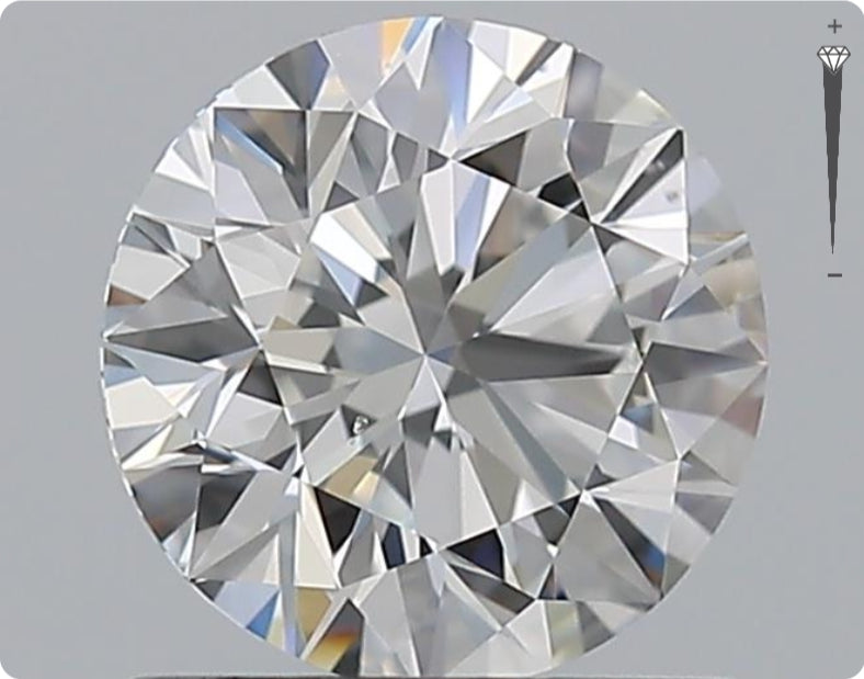 Natürlicher 1.01ct GIA Diamant | Farbe D | Reinheit SI1 | Rundschliff | EX EX EX #D10457
