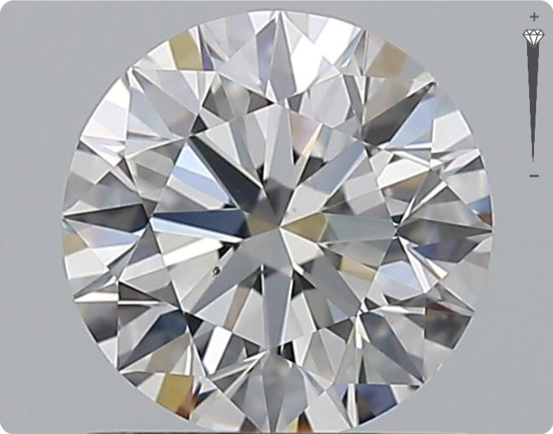 Natürlicher 1.01ct GIA Diamant | Farbe D | Reinheit SI1 | Rundschliff | EX EX EX #D10457