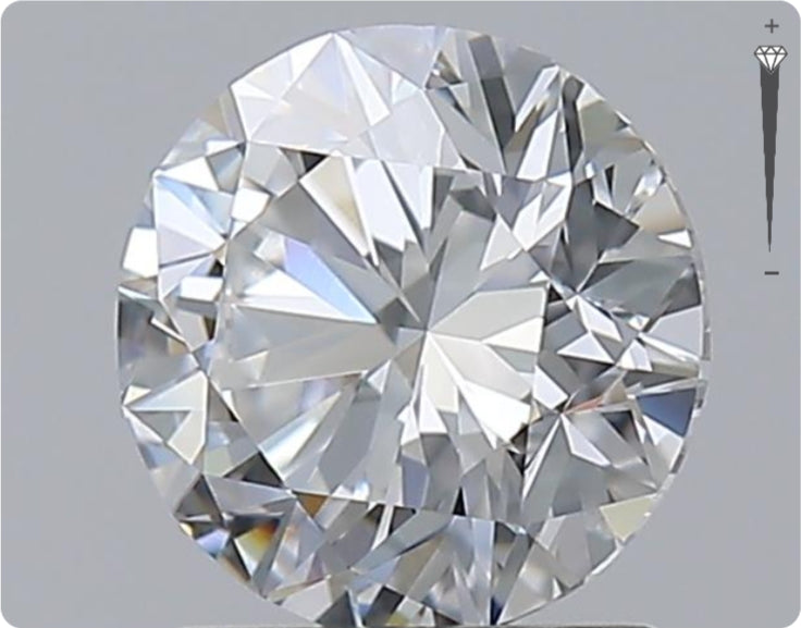 Natürlicher 1.50ct GIA Diamant | Farbe E | Reinheit VS1 | Rundschliff | VG EX EX #D10458