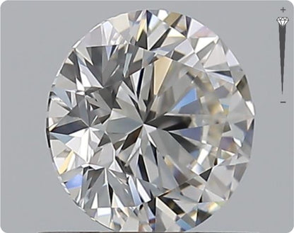 Natürlicher 0.75ct GIA Diamant | Farbe G | Reinheit VVS2 | Rundschliff | EX EX EX #D10459