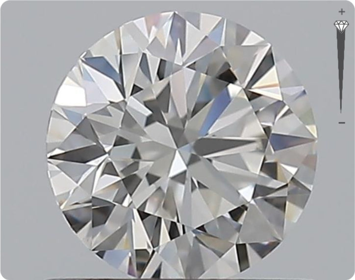 Natürlicher 0.75ct GIA Diamant | Farbe G | Reinheit VVS2 | Rundschliff | EX EX EX #D10459