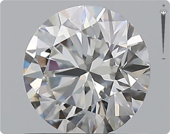 Natürlicher 0.75ct GIA Diamant | Farbe G | Reinheit VVS2 | Rundschliff | EX EX EX #D10459
