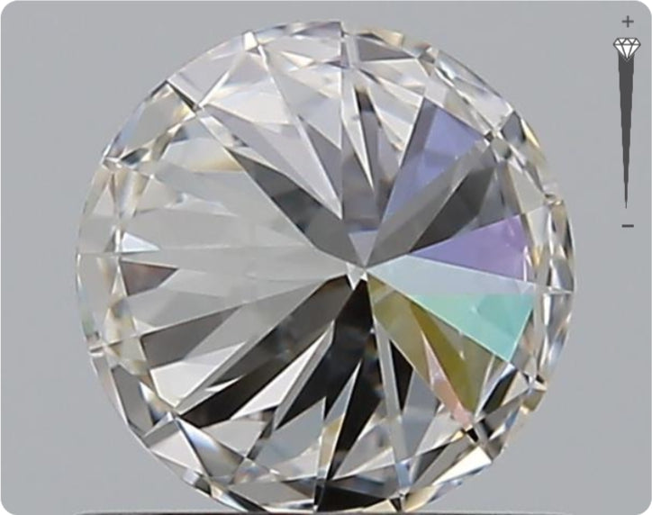 Natürlicher 0.75ct GIA Diamant | Farbe G | Reinheit VVS2 | Rundschliff | EX EX EX #D10459