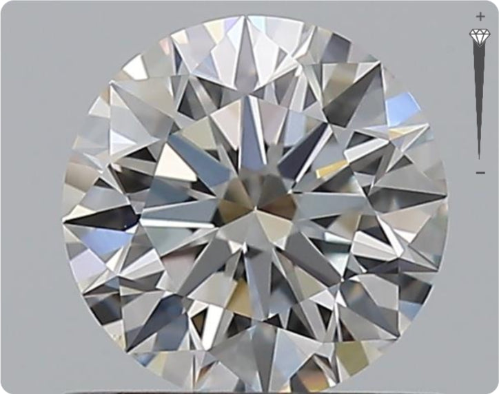 Natürlicher 0.75ct GIA Diamant | Farbe G | Reinheit VVS2 | Rundschliff | EX EX EX #D10459