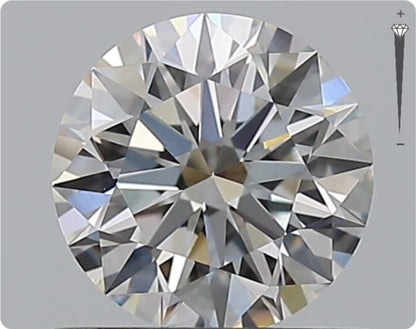 Natürlicher 0.75ct GIA Diamant | Farbe G | Reinheit VVS2 | Rundschliff | EX EX EX #D10459