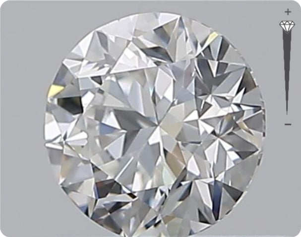 Natürlicher 0.50ct GIA Diamant | Farbe E | Reinheit VS1 | Rundschliff | VG EX VG #D10460