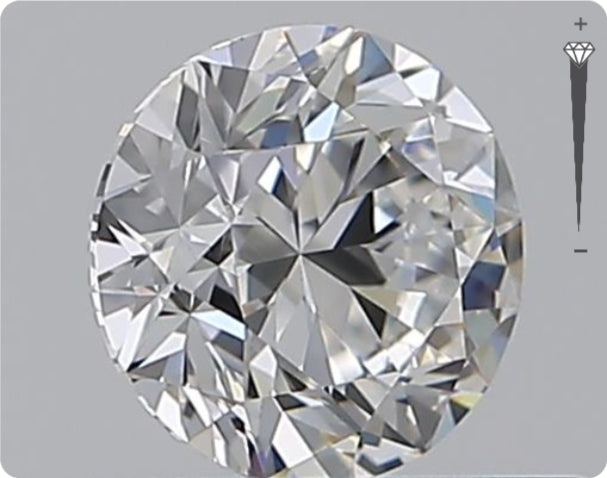 Natürlicher 0.50ct GIA Diamant | Farbe E | Reinheit VS1 | Rundschliff | VG EX VG #D10460