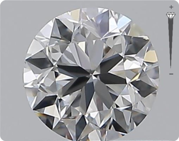 Natürlicher 0.50ct GIA Diamant | Farbe E | Reinheit VS1 | Rundschliff | VG EX VG #D10460