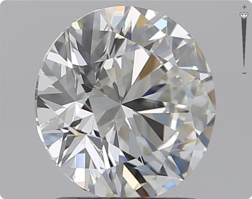 Natürlicher 1.51ct GIA Diamant | Farbe H | Reinheit VVS1 | Rundschliff | EX EX EX #D10461