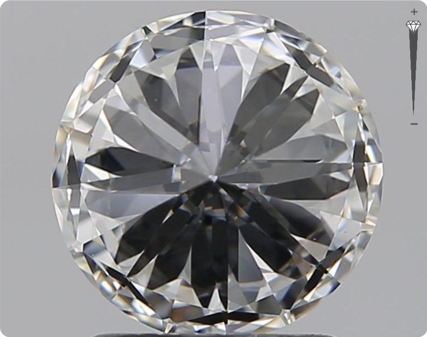 Natürlicher 1.51ct GIA Diamant | Farbe H | Reinheit VVS1 | Rundschliff | EX EX EX #D10461