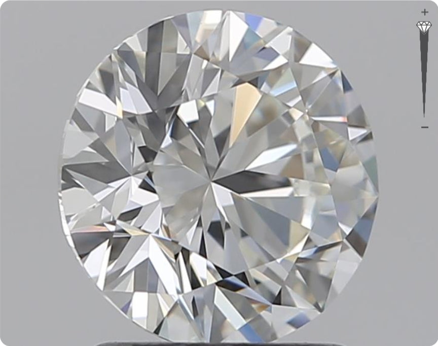 Natürlicher 1.51ct GIA Diamant | Farbe H | Reinheit VVS1 | Rundschliff | EX EX EX #D10461