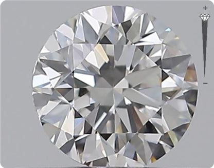 Natürlicher 0.50ct GIA Diamant | Farbe E | Reinheit VS1 | Rundschliff | GD VG GD #D10462
