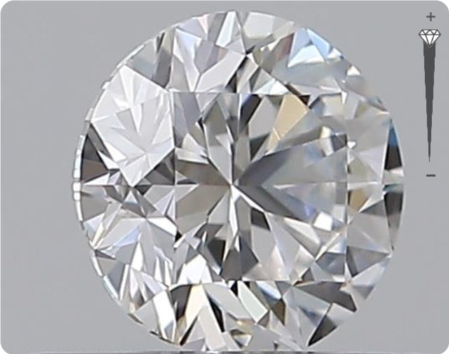 Natürlicher 0.50ct GIA Diamant | Farbe E | Reinheit VS1 | Rundschliff | GD VG GD #D10462