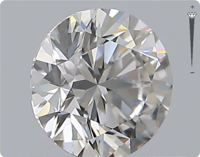 Natürlicher 0.51ct GIA Diamant | Farbe H | Reinheit VVS1 | Rundschliff | EX EX EX #D10463