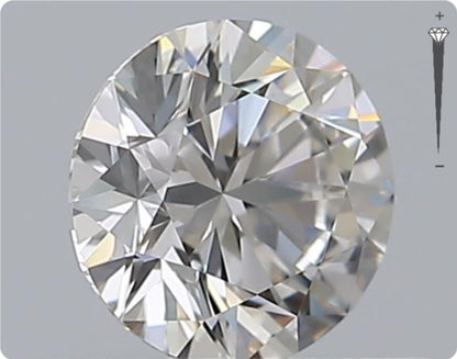 Natürlicher 0.51ct GIA Diamant | Farbe H | Reinheit VVS1 | Rundschliff | EX EX EX #D10463