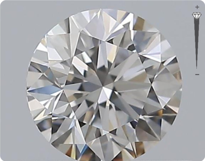Natürlicher 0.51ct GIA Diamant | Farbe H | Reinheit VVS1 | Rundschliff | EX EX EX #D10463