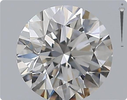 Natürlicher 0.51ct GIA Diamant | Farbe H | Reinheit VVS1 | Rundschliff | EX EX EX #D10463