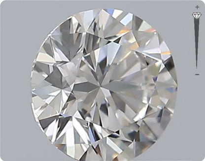 Natürlicher 0.51ct GIA Diamant | Farbe H | Reinheit VVS1 | Rundschliff | EX EX EX #D10463