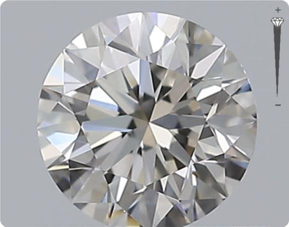 Natürlicher 0.51ct GIA Diamant | Farbe H | Reinheit VVS1 | Rundschliff | EX EX EX #D10463