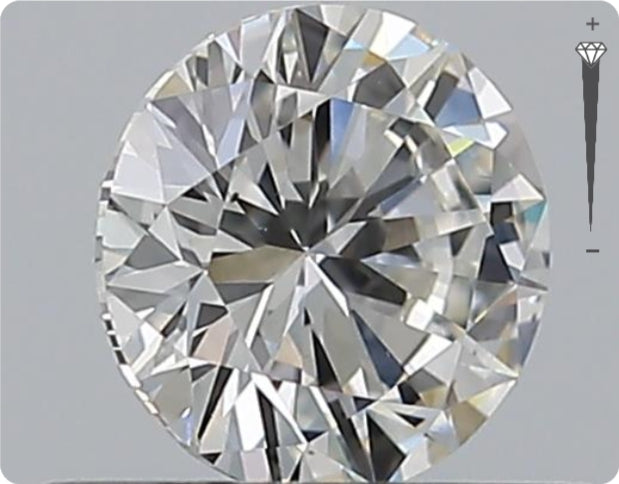 Natürlicher 0.50ct GIA Diamant | Farbe G | Reinheit VS2 | Rundschliff | VG EX VG #D10464