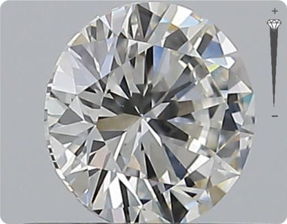 Natürlicher 0.50ct GIA Diamant | Farbe G | Reinheit VS2 | Rundschliff | VG EX VG #D10464