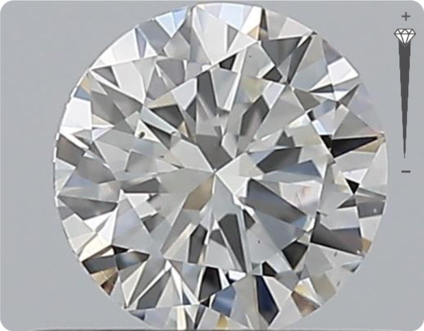 Natürlicher 0.50ct GIA Diamant | Farbe G | Reinheit VS2 | Rundschliff | VG EX VG #D10464