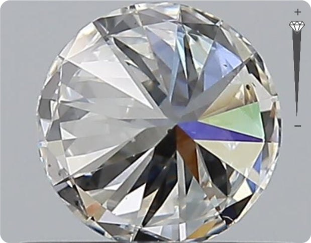 Natürlicher 0.50ct GIA Diamant | Farbe G | Reinheit VS2 | Rundschliff | VG EX VG #D10464
