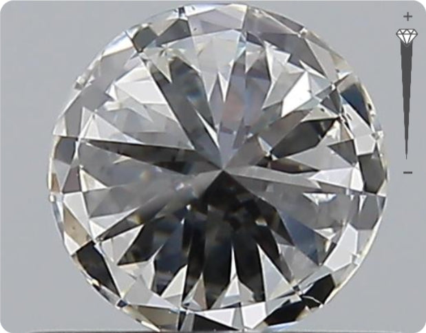 Natürlicher 0.50ct GIA Diamant | Farbe G | Reinheit VS2 | Rundschliff | VG EX VG #D10464