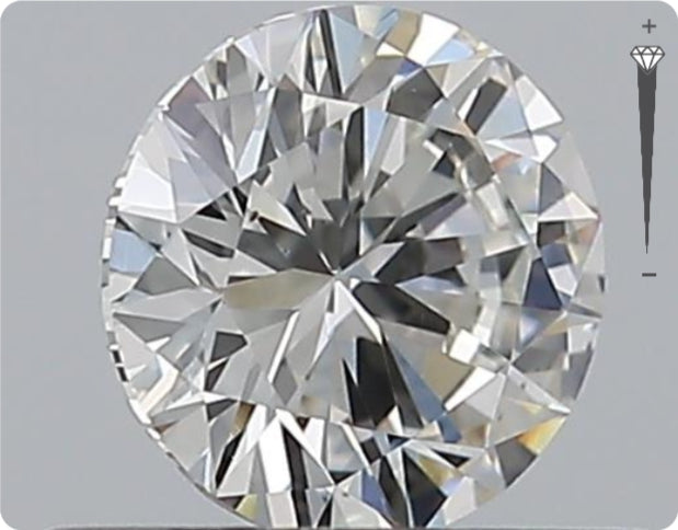 Natürlicher 0.50ct GIA Diamant | Farbe G | Reinheit VS2 | Rundschliff | VG EX VG #D10464