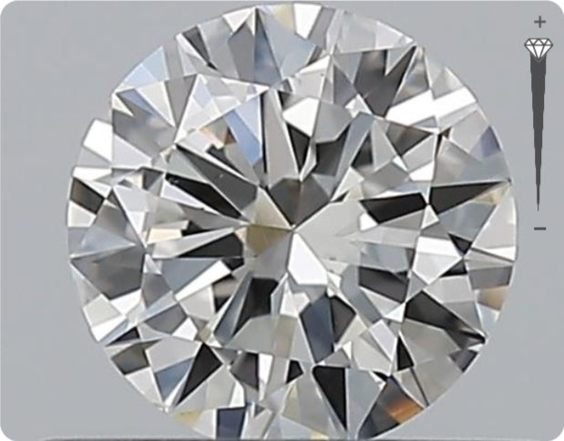 Natürlicher 0.50ct GIA Diamant | Farbe G | Reinheit VS2 | Rundschliff | VG EX VG #D10464